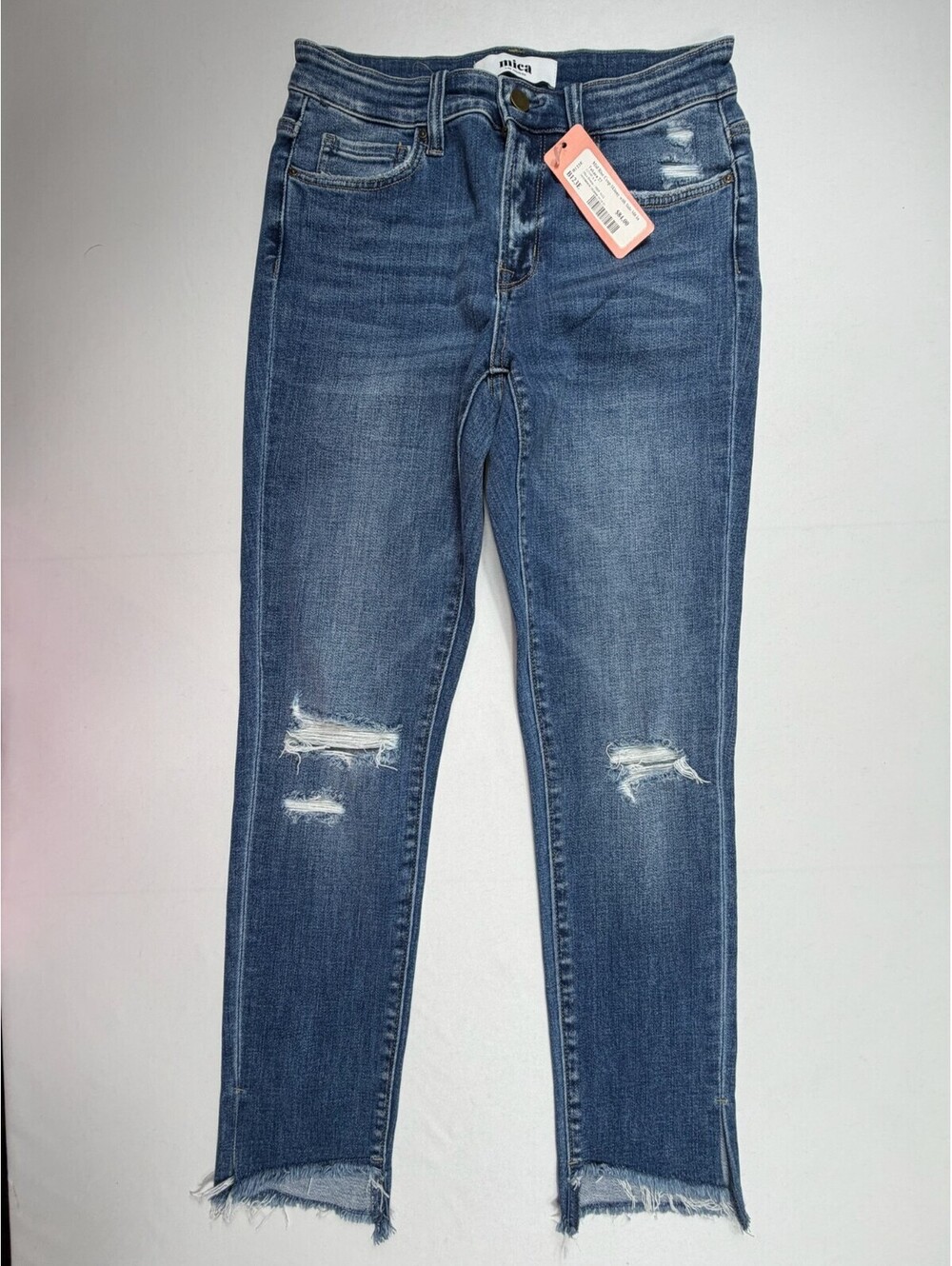 mica Los Angeles Mid Rise Crop Skinny Jeans Size 27